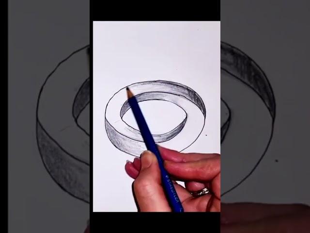 Impossible Shapes | How to Draw | Easy Optical Illusions #shorts