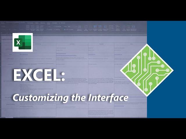 Excel: Customizing The Interface