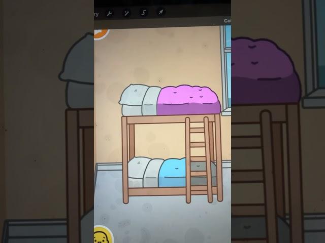 Making my dream bed in toca boca