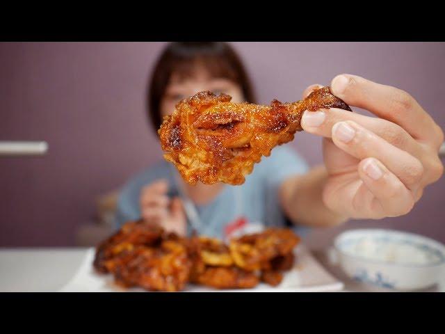 Soy eating BHC Soy barbecue chicken | Eating real sound | Korean ASMR