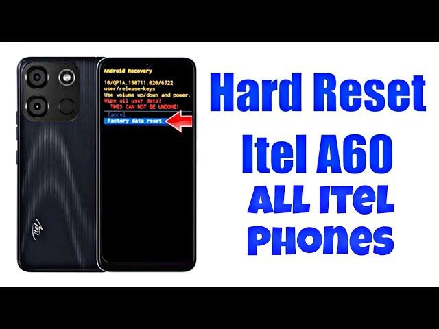 Itel A60 Hard Reset | Itel (A662L) Pattern Lock Remove | Without Pc | Password Forgot Erase all data