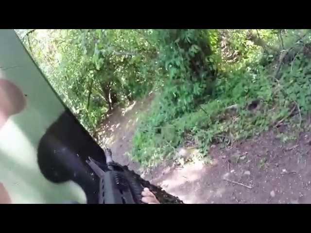 GoPro: Airsoft BB Flyby - That was close! (Hero 3+ 1080p HD)