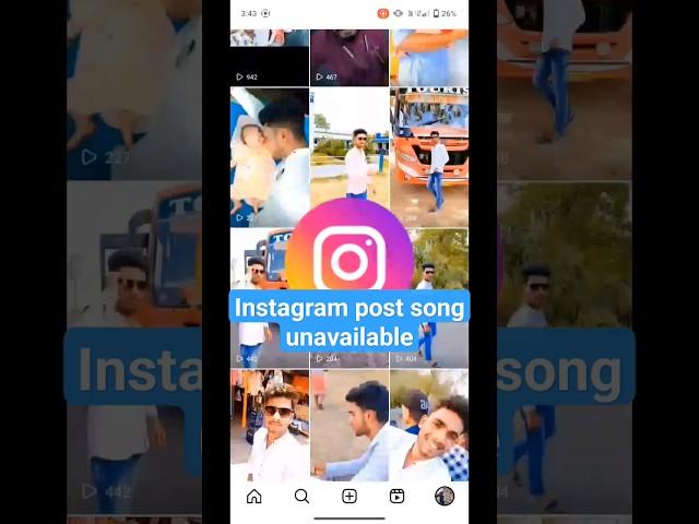 Instagram post audio unavailable #shorts #youtubeshorts