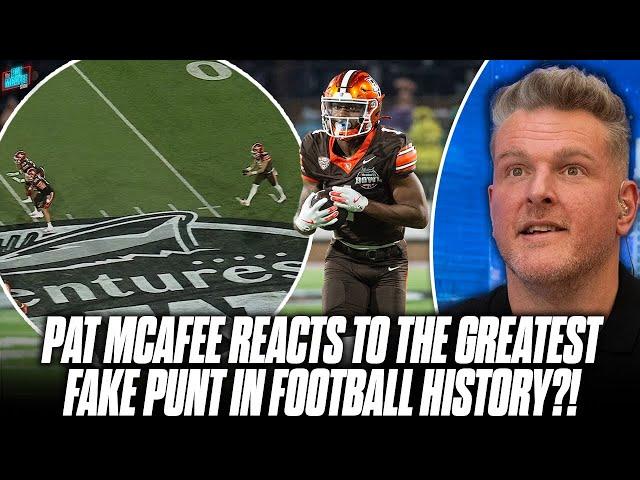 Pat McAfee Reacts To The Greatest Fake Punt In The History of Football?!