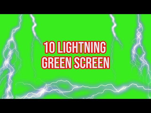 Top 10 || Strike Lightning WITH SOUND EFFECT Green Screen|| by GreenPedia