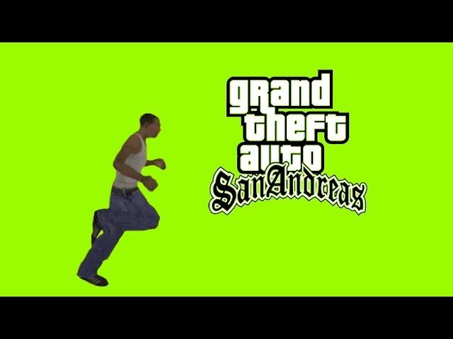 CJ  Green Screen Gta San Andreas