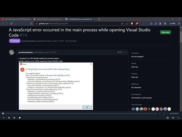 How To Fix A JavaScript Error Occurred In The Main Process - TikTok/Any App In Windows 10 /11