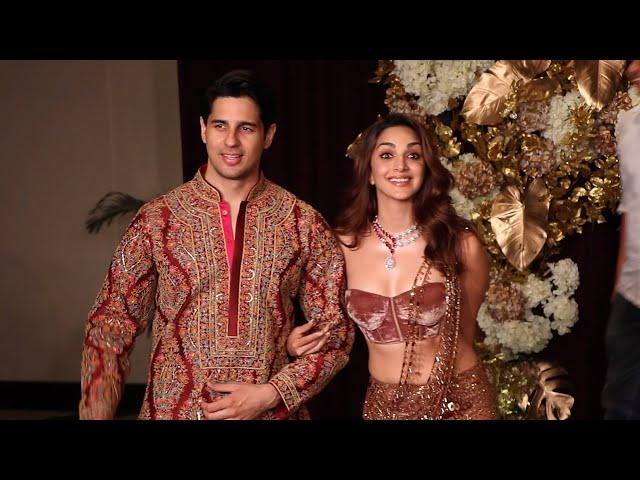 Kiara Advani and Sidharth Malhotra Visuals @ Manish Malhotra Diwali Party 2024 | Manastars