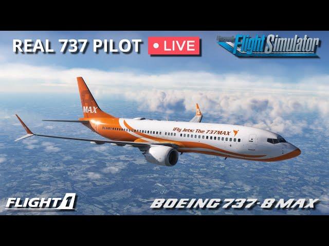 iFly 737 Max flown by Real 737 Max Captain | First Flight in Microsoft Flight Simulator