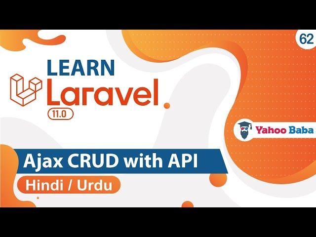 Laravel Ajax CRUD with API Tutorial in Hindi / Urdu