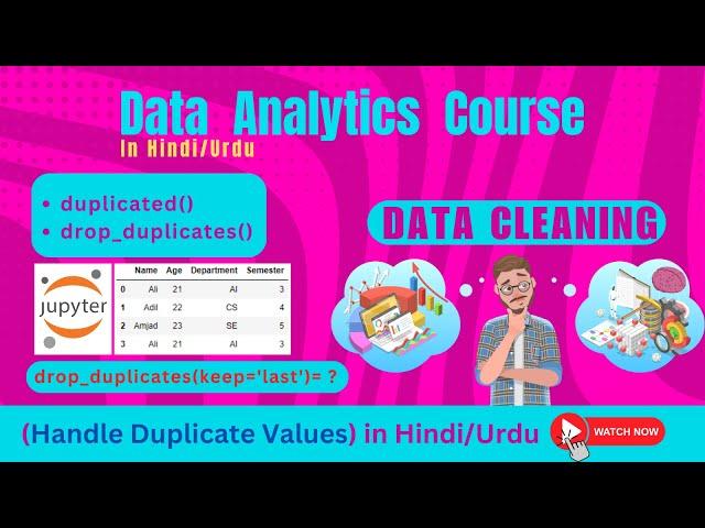 remove duplicate rows in pandas dataframe | data cleaning tutorial #pandas #jupyternotebook