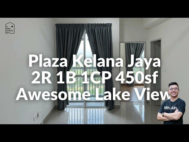 Plaza Kelana Jaya | 5mins away to LRT | Facing Lake High Floor | 2R 1B 450sf