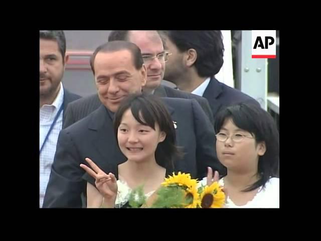 Italian PM, EU president arrive for G8 Summit