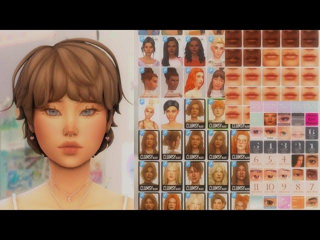 how i create sims (with CC you NEED +  links)  the sims 4 create a sim