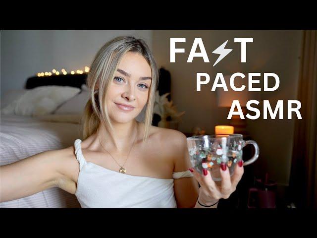 ASMR FAST & Aggressive ️ Hand Sounds, Rambles, Focus Games, Tapping