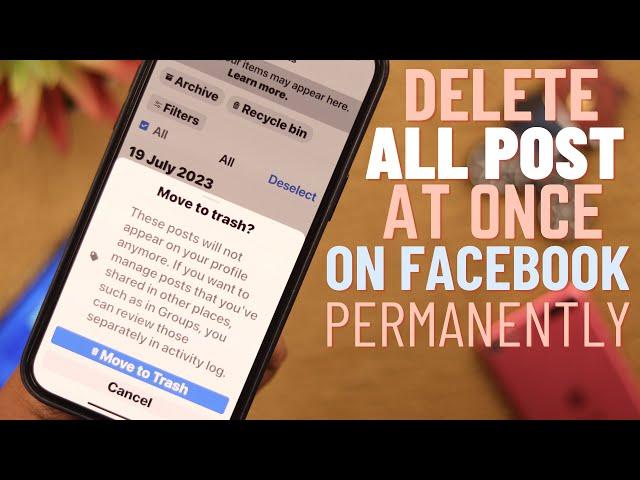 How to Delete All Facebook Post at Once!