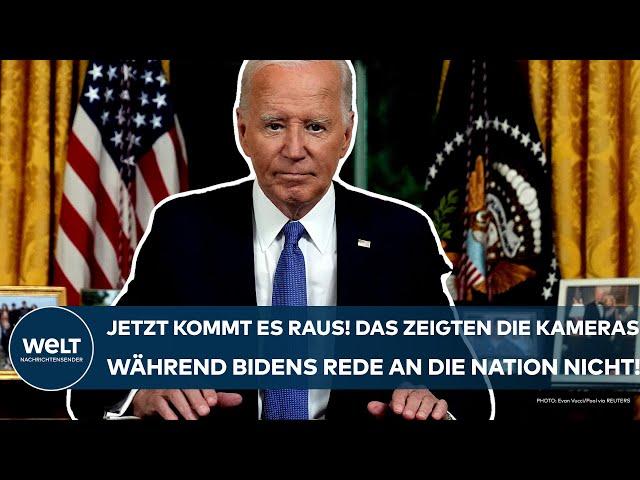 JOE BIDEN: Jetzt kommt es raus! Das zeigten die Kameras während seiner Rede an die Nation nicht