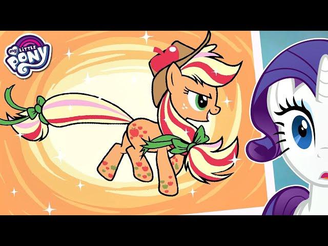 COLORINDO A APPLEJACK no MY LITTLE PONY MAGIA DE CORES #LuliRarity