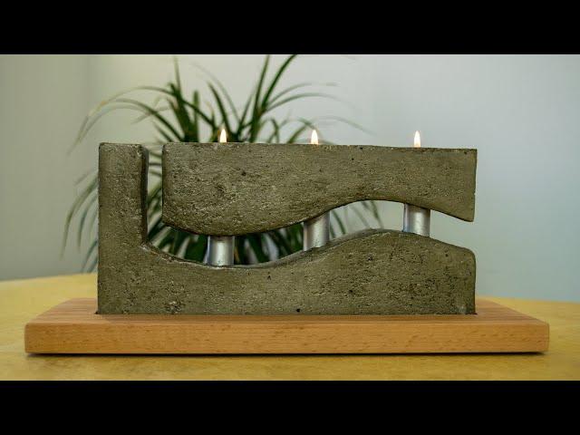 How to Make a Concrete Candle Holder with a Simple Molding Technique