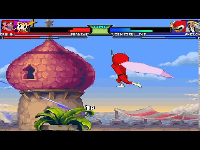 NICK54222 MUGEN: Krumm and Shantae VS Sketch Turner and Viewtiful Joe (Supereddieman)