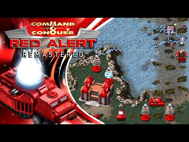 C&C Red Alert Remastered | 1 vs 7 Brutals | Pattern of Islands)