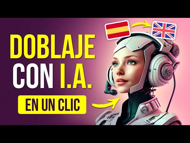 DOBLA VÍDEOS en 1 clic GRATIS  Traduce tus vídeos a OTROS IDIOMAS con IA