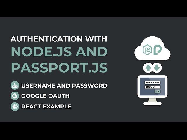 Authentication with Node.js and Passport.js: Username/Password, Google OAuth and React integration