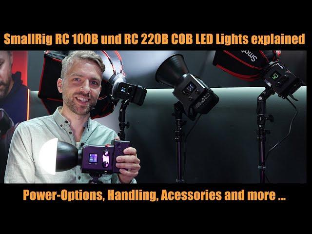 SmallRig RC 100B und RC 220B COB LED Lights explained