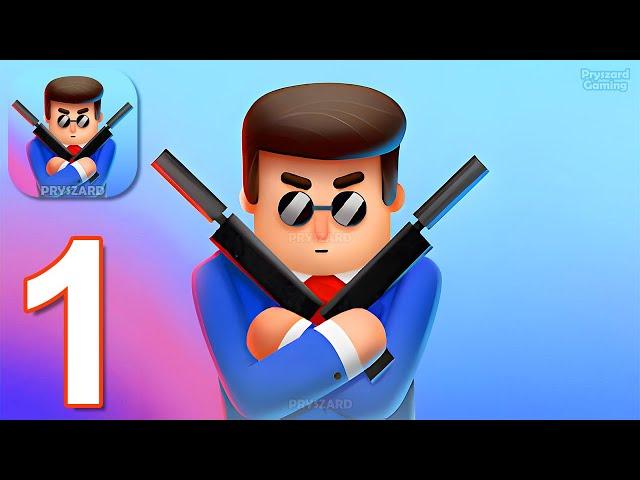 Mr Bullet - Spy Puzzles - Gameplay Walkthrough Part 1 Chapter 1-6 (iOS, Android)