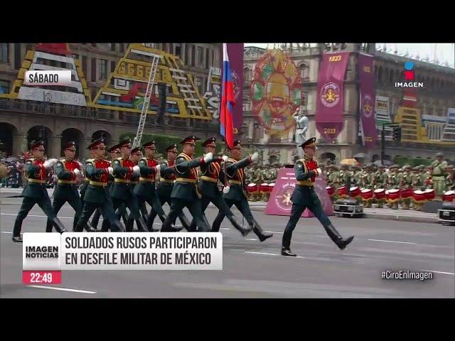 López Obrador responde a críticas por participación de soldados rusos en Desfile Cívico Militar