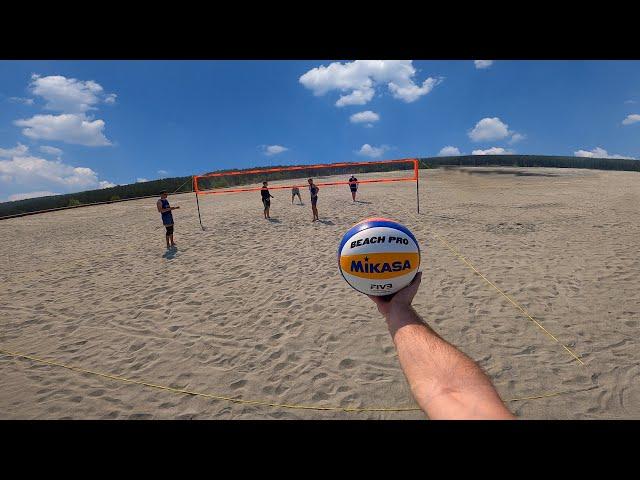 BEACH VOLLEYBALL FIRST PERSON IN DESERT | BEST MOMENTS | «Dream Team»