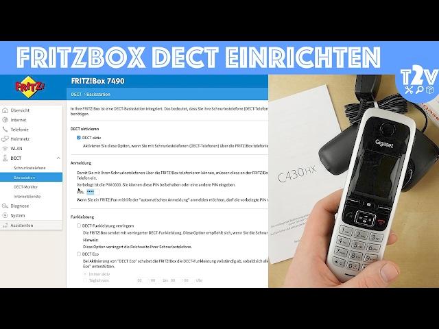 DECT Telefon an Fritzbox anmelden - So geht's! Gigaset C430HX
