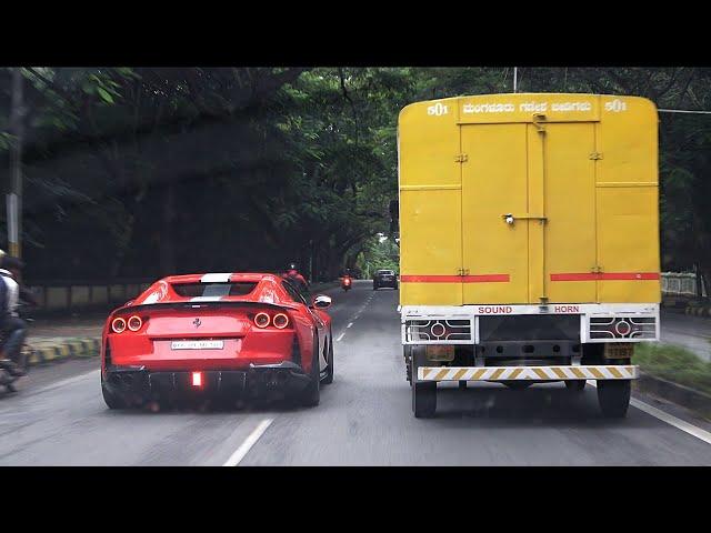 LOUDEST V12 FERRARI in INDIA? 812 w/ Ryft Exhaust & Novitec headers in Mysuru