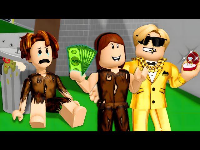 She Chose Money, Peter's Heart Was Broken. Rich Story in BrookhavenRP - FUNNY MOMENTS. King Roblox