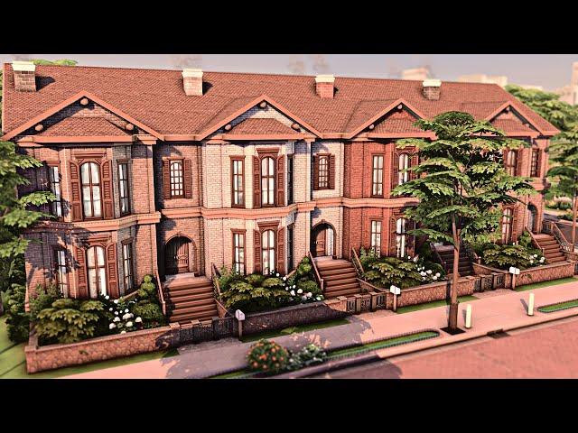 BASE GAME TOWNHOUSES FOR RENT ️ The Sims 4 Speed Build | No CC