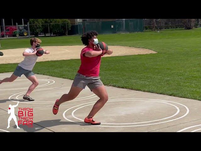 Rotational Shot Put DRILL -  MED BALL NON-REVERSE