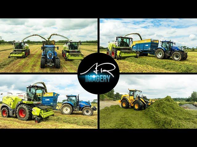 Hunniford Farms lifting silage | 2 x Claas jaguar 970s