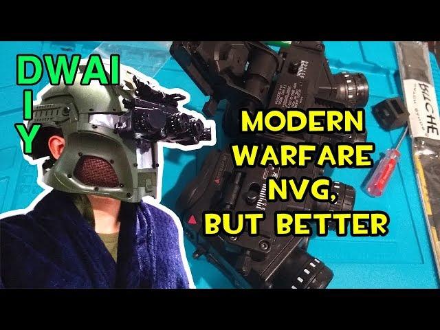 Modding the Modern Warfare Night Vision (True IR + Helmet Mount)