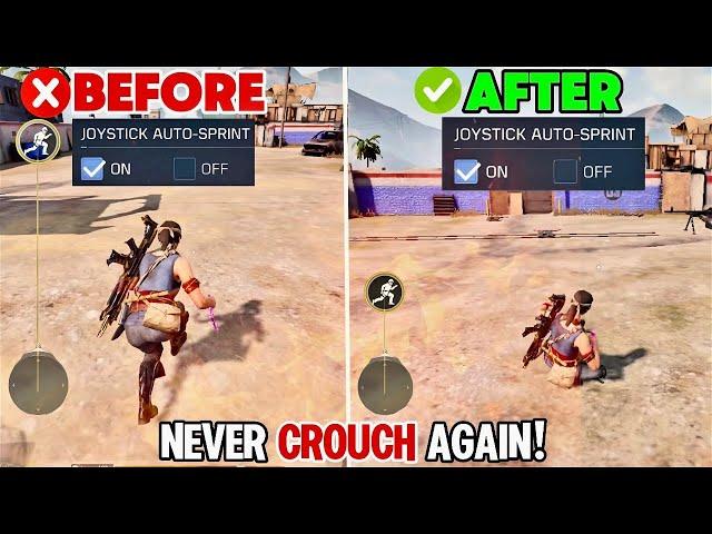 10 Best Settings To Stop Crouching In Call Of Duty Mobile Battle Royale | Stop Crouching In CODM BR