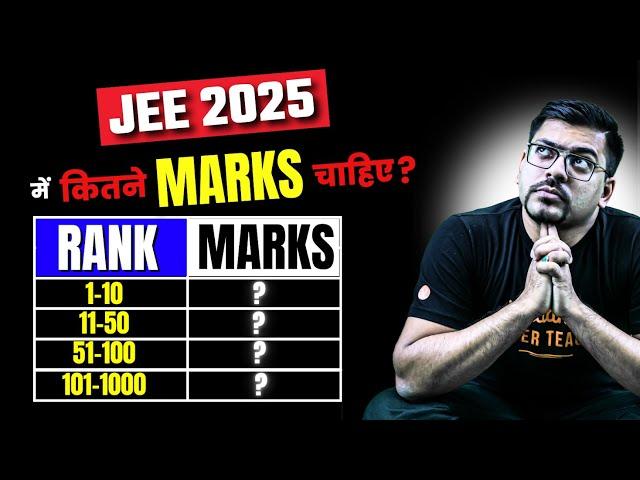 Safe Score to Get Rank Under 1000 for JEE 2025 (Mains & Advanced) | Harsh Sir