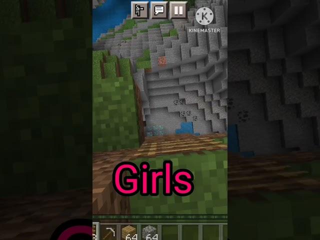 boys Vs girls | Minecraft | #swagarmy #shorts #viral #minecraft || swag gamer