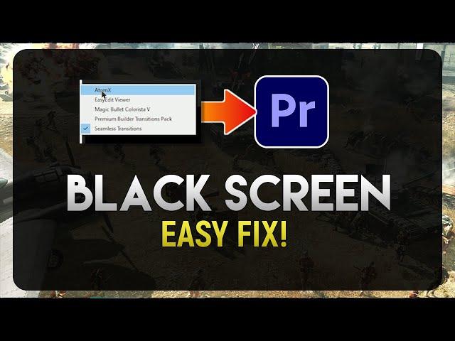 How to Fix Premiere Pro Black Screen Error [EASY]