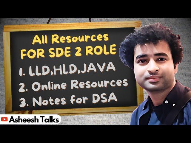 DSA || Low-level Design || System Design Resources || Java || Spring Boot || Kafka || SDE-2 || SSE