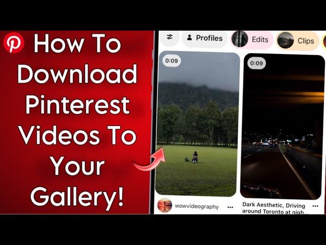 How To Download Pinterest Videos To Your Gallery!