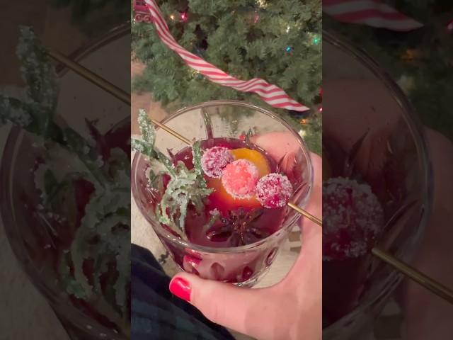 Merry Christmas! ️ #BourbonCocktail #CranberryCocktail #HolidayDrinks