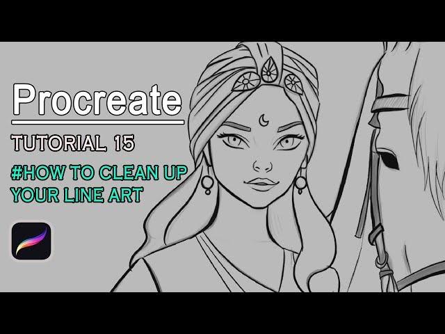 Procreate - How I clean up my line art