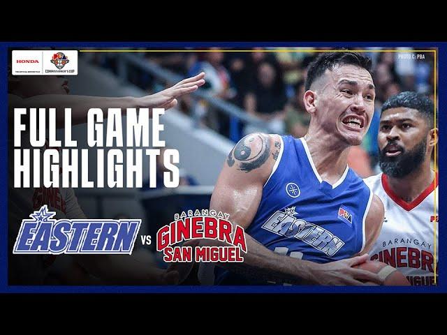 EASTERN vs. GINEBRA | FULL GAME HIGHLIGHTS | PBA SEASON 49 COMMISSIONER’S CUP | DEC. 15, 2024