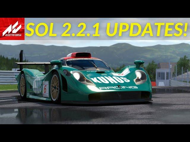 Assetto Corsa - SOL 2.2.1 Updates - NEW Puddle and Wet Settings!