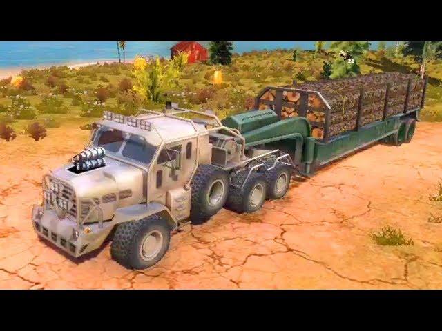 Cars OFF THE ROAD - Update drive a HUGE MILITARY TRUCK on the island