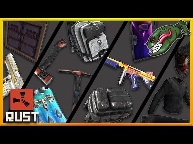 Rust Skins | Hardsuit & No Mercy Backpacks, Cargo Heli Tools, Thundergold SAP, Blackout Burlap #400